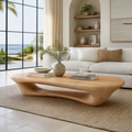 Valthera Sculpted Solid Wood Coffee Table SPA235732